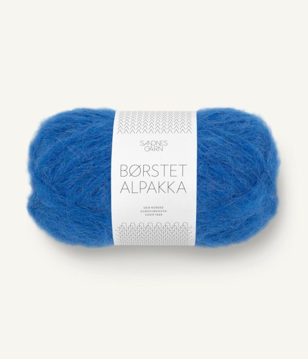 Børstet Alpakka jolly blue