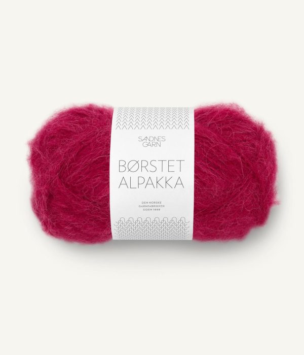 Børstet Alpakka Rumba Red Nm 2,2/1