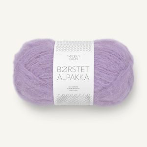 Børstet Alpakka Lilla