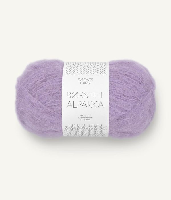 Børstet Alpakka Lilla