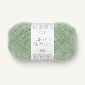 Børstet Alpakka pistasj is