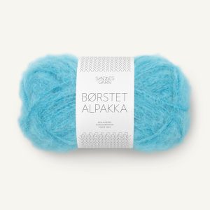 Børstet Alpakka Turkis
