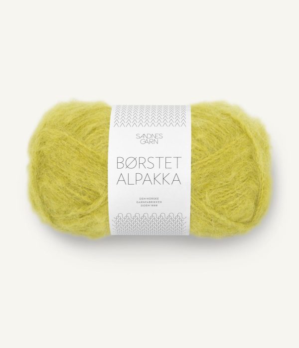 Børstet Alpakka Sunny Lime