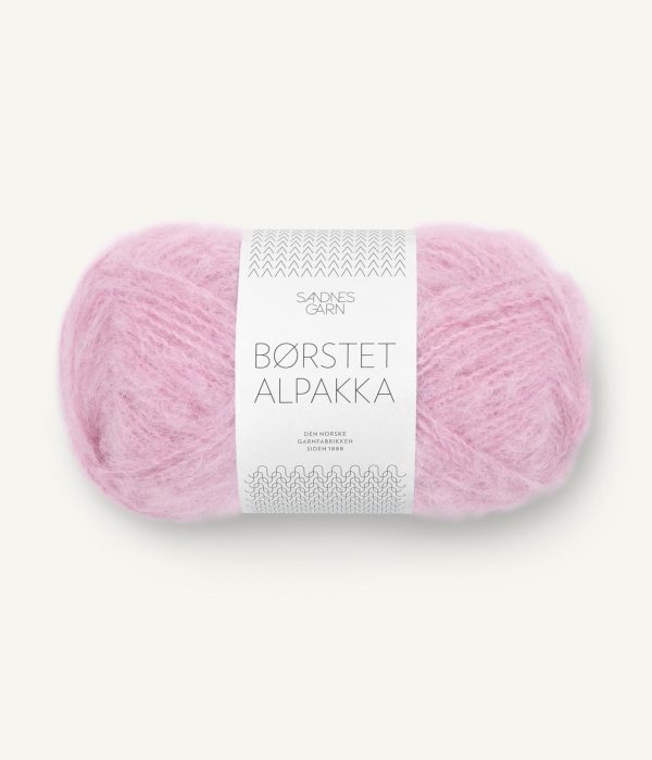 Børstet Alpakka Pink Lilac