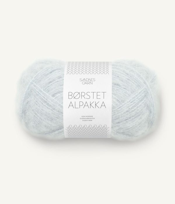 Børstet Alpakka Arctic Ice Nm 2,2/1