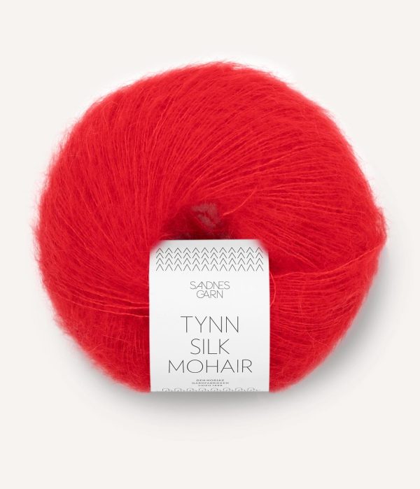 Tynn Silk Mohair Scarlet Red
